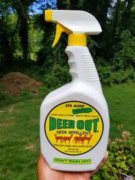 Wilmington, Delaware, U.S.A - August 1, 2020 - La Torre's Deer Out Deer Repellent