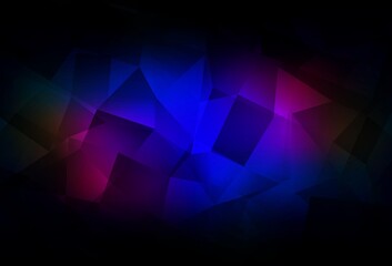 Fototapeta premium Dark Blue, Red vector abstract polygonal template.