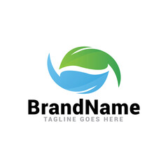 Ecology water leaf nature concept logo icon vectorecology water leaf nature concept logo icon vector.