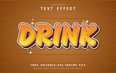 Drink text effect