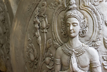 Buddha statue in Thai style molding art.