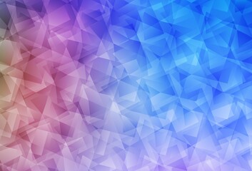 Fototapeta premium Light Blue, Red vector shining triangular layout.