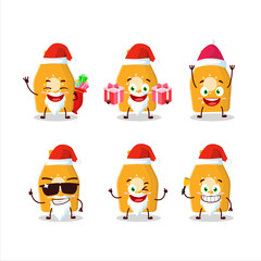 Santa Claus emoticons with lotion sunblock cartoon character