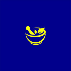 logo herbal natural medicine healthy templet vector icon 