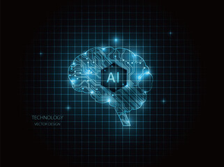 淡く光る人工知能のイメージ2