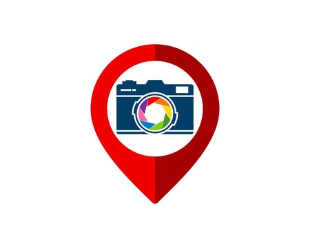 Pin location with camera and rainbow lens camera