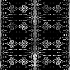 Geometric klim ikat pattern with grunge texture
