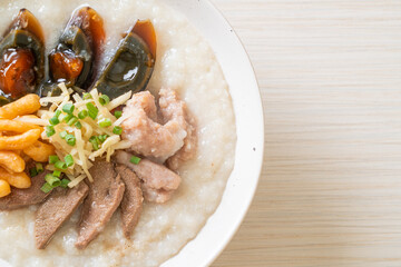 Pork Congee or Porridge with Pork