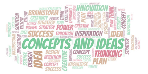 Fototapeta premium Concepts And Ideas typography word cloud create with the text only.
