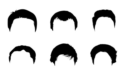 People Hair silhouette Vector Art