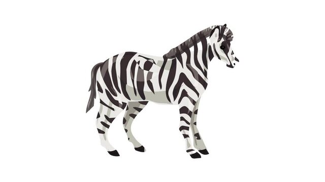 Zebra icon animation best on white background for any design