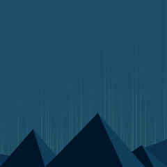 abstract blue background with triangles pyramid
