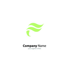 letter f logo concept with white background, minimalist style