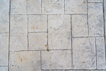 wall of rectangular stone bricks. background and texture of cobblestones. 