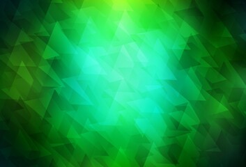Fototapeta premium Dark Green vector pattern in square style.
