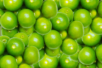 Fresh green lemon lime texture full background