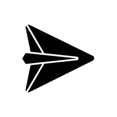 paper plane icon vector illustration design