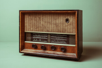 old radio on the wall
