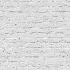 White brick wall seamless background - texture pattern for continuous replicate. See more seamless backgrounds in my portfolio.
