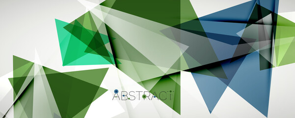 Geometric abstract background. Color triangle shapes. Vector illustration for covers, banners, flyers and posters and other designs