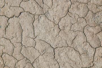 Background of dry cracked soil dirt or earth during drought