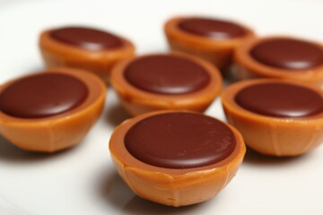 Caramel Candy with Hazelnut and Chocolate