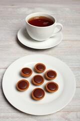 Caramel Candy with Hazelnut and Chocolate