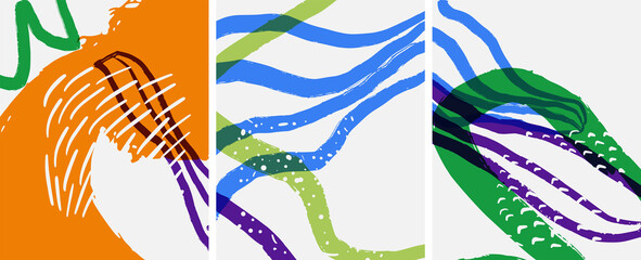 Social media abstract backgrounds. Abstract hand drawn doodles. Vector illustration for covers, banners, flyers