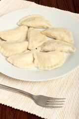 Cooked Dumplings on plate