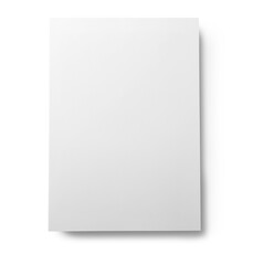 Blank paper sheet on white background