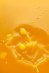 Splash of fresh sweet mango juice