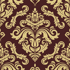 Orient classic pattern. Seamless abstract background with vintage elements. Orient background. Golden ornament for wallpaper and packaging
