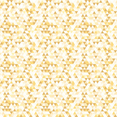 Obraz premium Geometric pattern with triangles. Geometric modern golden ornament. Seamless abstract background