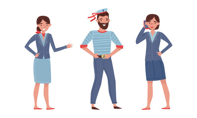 People Characters of Different Professions and Occupation Vector Illustration Set