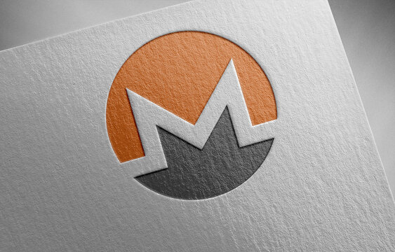 monero on paper texture
