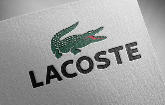 lacoste-  on paper texture