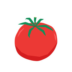 Tomato cartoon. Tomato vector. Tomato on white background.
