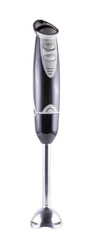 Electric black hand blender isolated on a white background