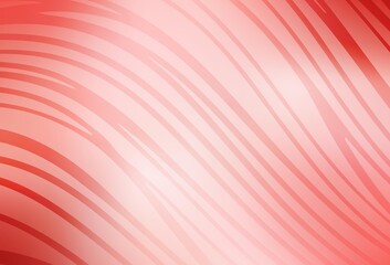 Light Red vector template with curved lines.