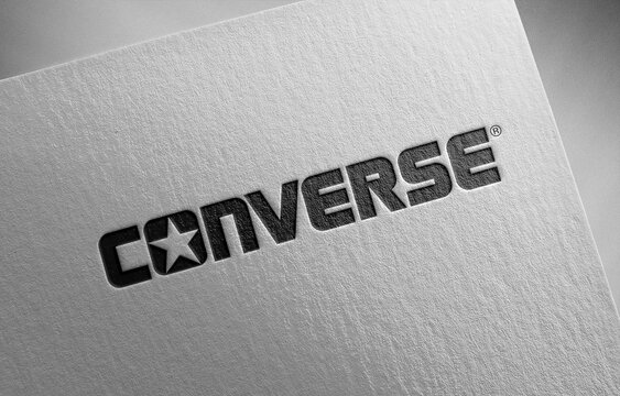 converse logo icon paper texture
