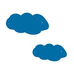 Doodle grunge style icon. Decorative element. Outline, cartoon line icon