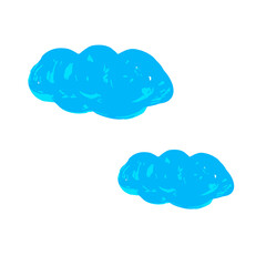 Doodle grunge style icon. Decorative element. Outline, cartoon line icon