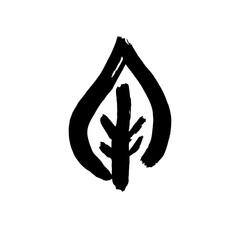 Doodle grunge style icon. Decorative element. Outline, cartoon line icon