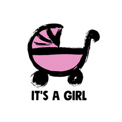 Doodle grunge style icon. Decorative element. Outline, cartoon line icon