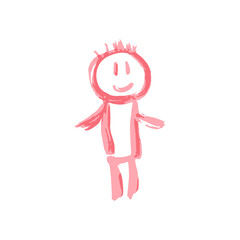 Doodle grunge style icon. Decorative element. Outline, cartoon line icon