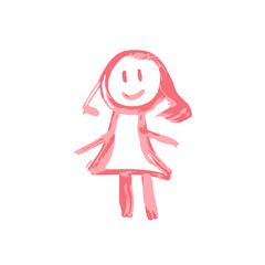 Doodle grunge style icon. Decorative element. Outline, cartoon line icon