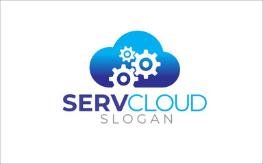Obraz premium Illustration vector graphic of network data cloud logo design template