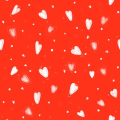 
valentine's day pattern with hearts
