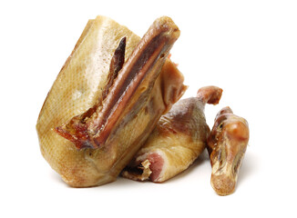 Salted Goose on white background