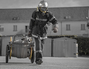 Naklejka premium pompiers